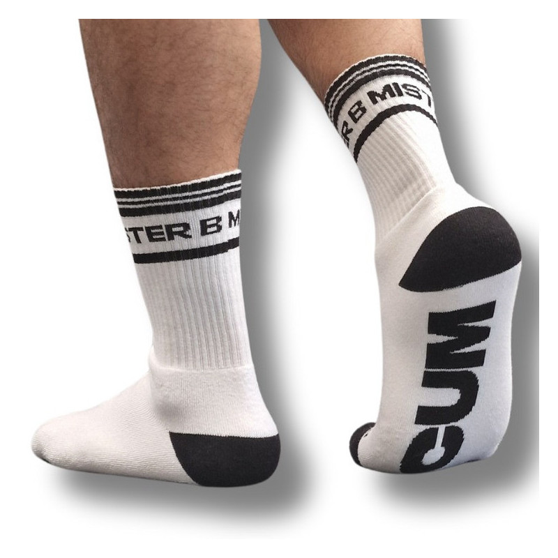 Mr B - Mister B Chaussettes Cum Dump Blanches